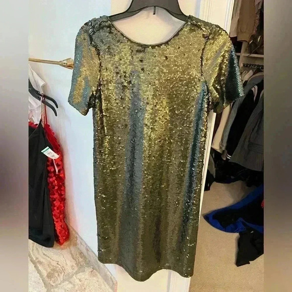 Anne Klein Sequin Tshirt Dress size 2 - Picture 3 of 5